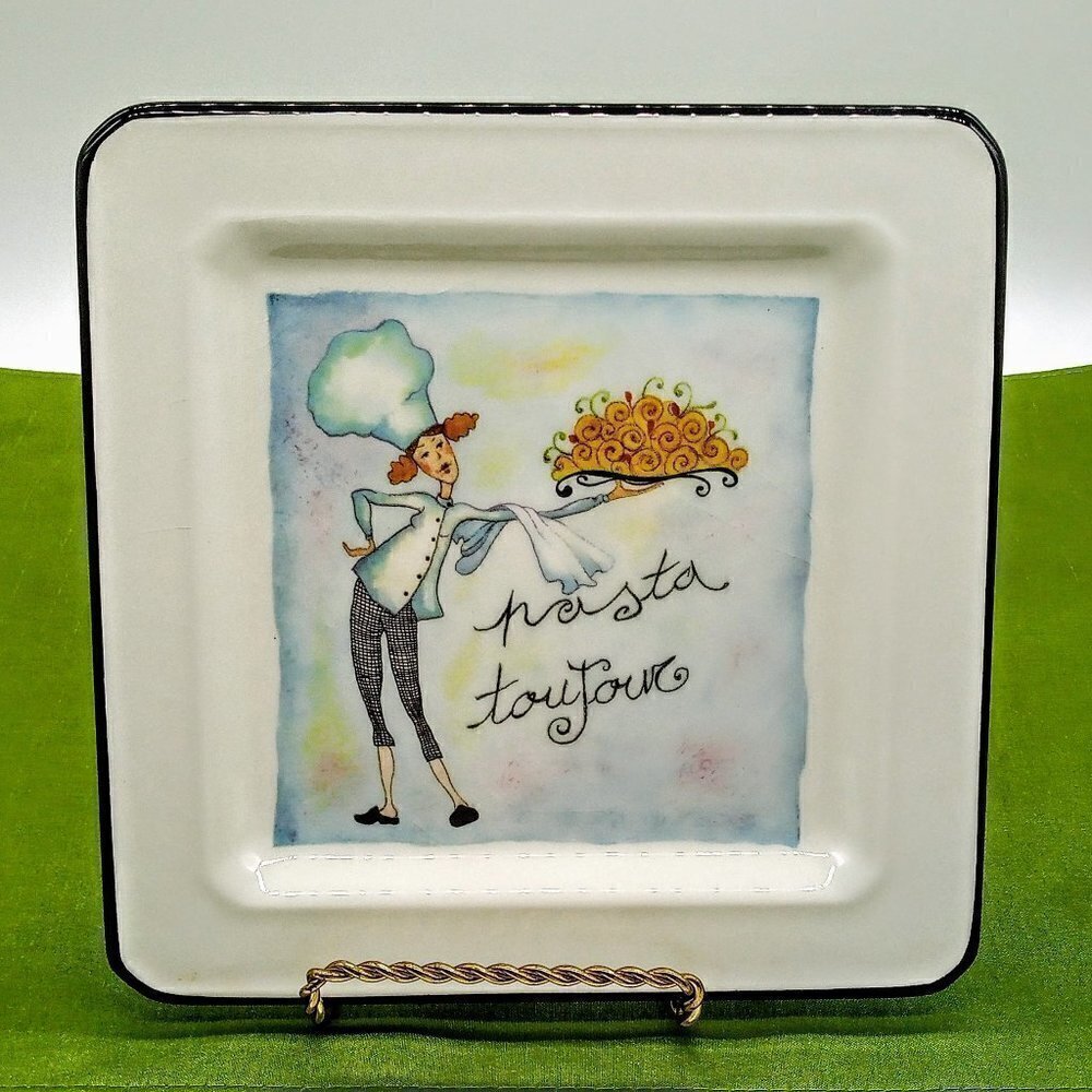 Designed by Brunelli Italian Square Salad Plate